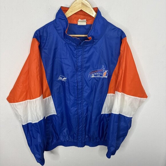 Vintage Kamloops Blazers WHL Men XL Windbreaker Jacket WHL OHL Hockey Junior - Picture 1 of 7